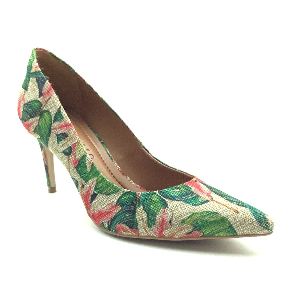 Cecconello Floral Print Pumps From Aruba Size: 8